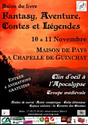 Salon du livre Fantasy - Guinchay (71) - 10 et 11 novembre 2012