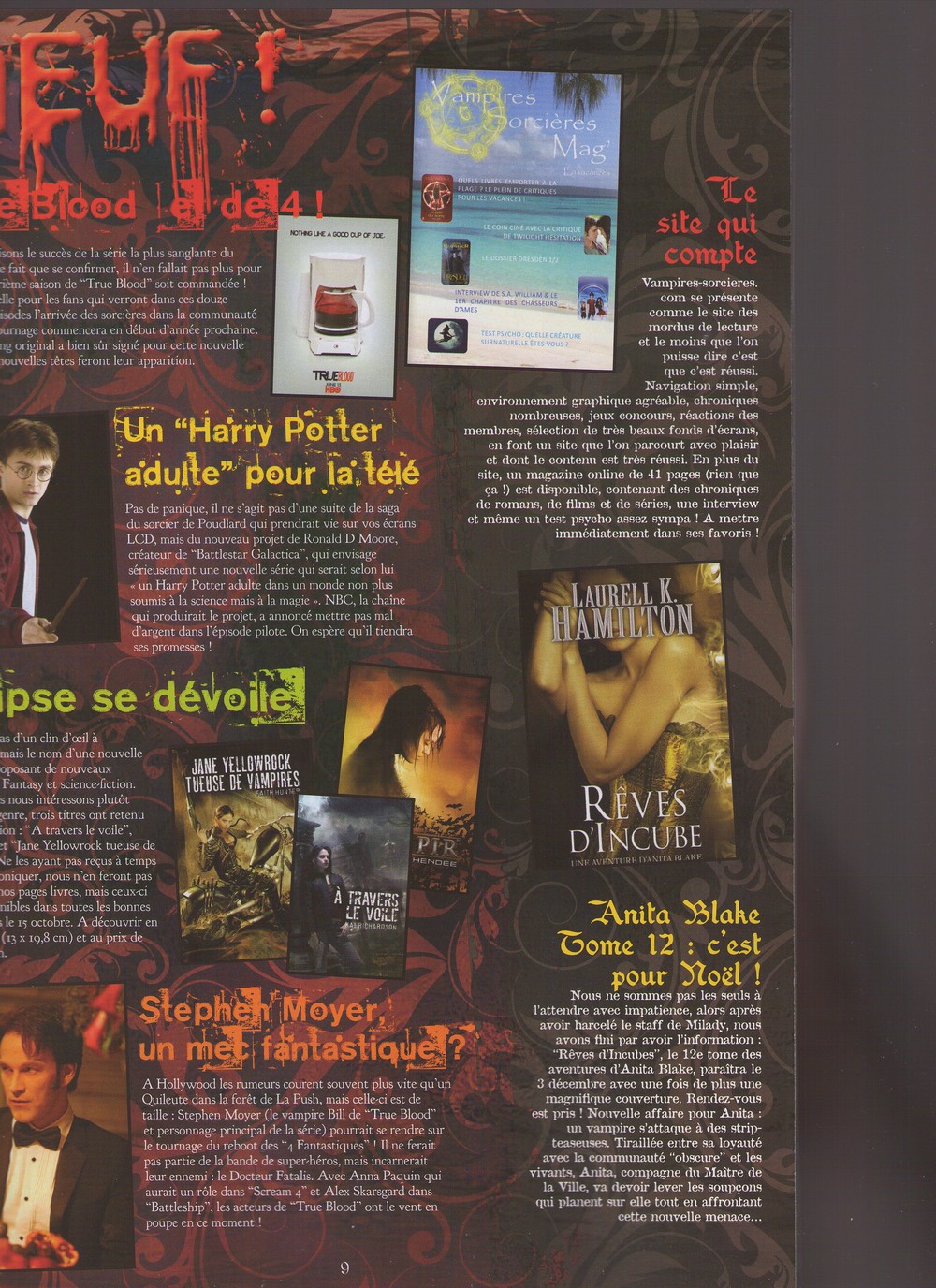 Critique de V&S dans le Dark Mag