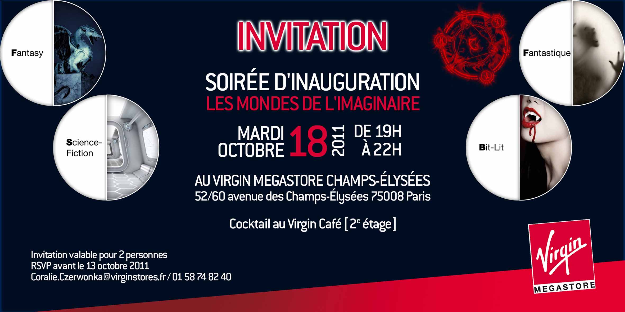 Invitation à l'inauguration du rayon Monde de l'imaginaire