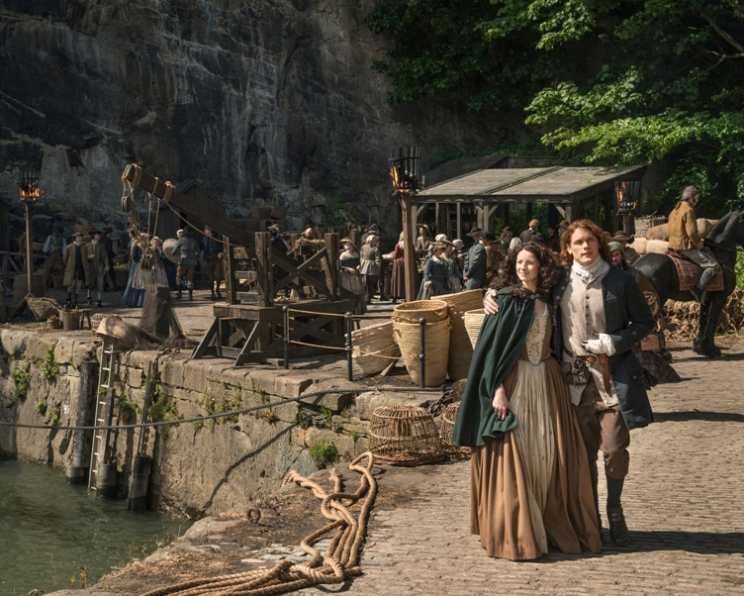 Claire et Jamie Fraser à Paris. Outlander saison 