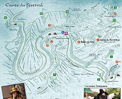 Carte des animations et visite du festival 