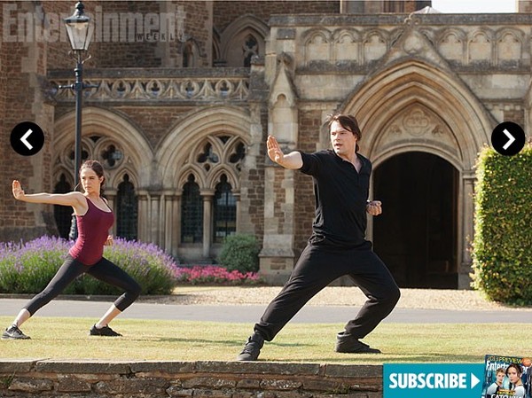 Rose et Dimitri à l'entrainement 